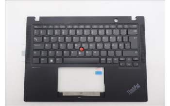 Lenovo 5M11M02938 C-Cover with keyboard, Danish, Black, UK