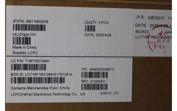 Lenovo 5M11M02938 C-Cover with keyboard, Danish, Black, UK