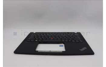 Lenovo 5M11M02946 C-Cover with keyboard, US English Euro, Black, US