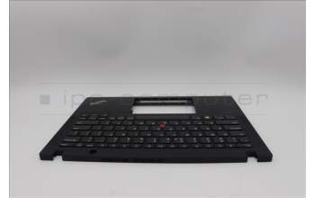 Lenovo 5M11M02946 C-Cover with keyboard, US English Euro, Black, US