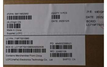 Lenovo 5M11M02950 C-Cover with keyboard, French, Black, US