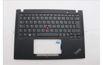 Lenovo 5M11M03034 C-Cover with keyboard, Belgian, Black, Backlight, UK