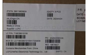 Lenovo 5M11M05824 MECH_ASM KBD BZL,WL,FPR,BK,SRX,SPA