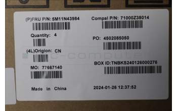 Lenovo 5M11N43984 MECH_ASM MIDDLE_FRAME_ASSY_NT_CLOUD_GREY