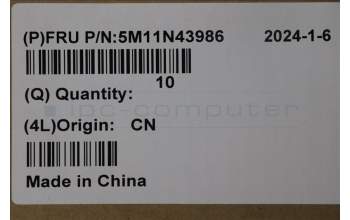 Lenovo 5M11N43986 Hinge Cover TOP ASSY, Cloud Grey