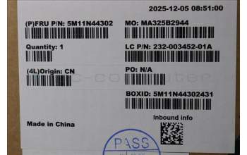 Lenovo 5M11N44302 FRU, MECH_ASM,FF stand,M9-6P FS