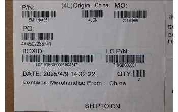 Lenovo 5M11N44351 QC MB extension bracket kit