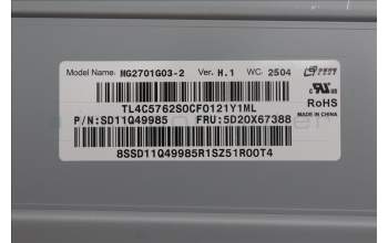 Lenovo 5M11N44484 MECH_ASM FRU,MECH_ASMPANL N CSO M9-6P WF