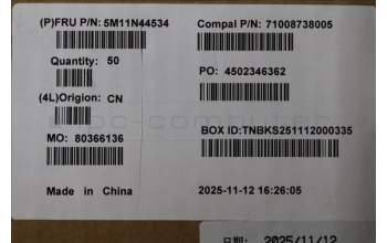 Lenovo 5M11N44534 MECH_ASM, Antenna cable bkt kit