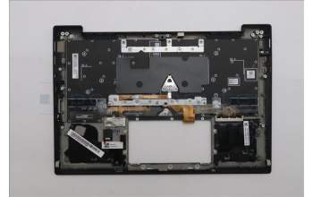 Lenovo 5M11N61082 C-Cover with keyboard, Belgian, Deep Black, FingerPrint Reader, WLAN, UK