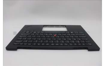Lenovo 5M11N61088 C-Cover with keyboard, USA English, Deep Black, FingerPrint Reader, WLAN, US