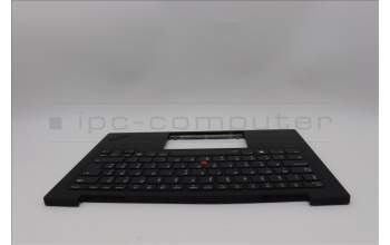 Lenovo 5M11N61096 C-Cover with keyboard, Hungarian, Deep Black, FingerPrint Reader, WLAN, UK