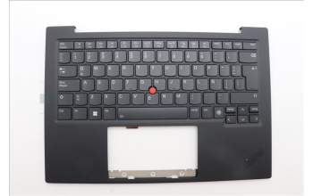 Lenovo 5M11N61101 C-Cover with keyboard, Spanish LA, Deep Black, FingerPrint Reader, WLAN, UK