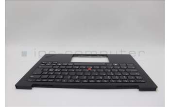 Lenovo 5M11N61104 C-Cover with keyboard, Nordic, Deep Black, FingerPrint Reader, WLAN, UK