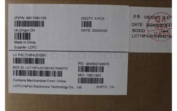 Lenovo 5M11N61105 C-Cover with keyboard, Portuguese, Deep Black, FingerPrint Reader, WLAN, UK