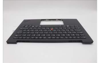Lenovo 5M11N61105 C-Cover with keyboard, Portuguese, Deep Black, FingerPrint Reader, WLAN, UK