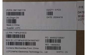 Lenovo 5M11N61118 C-Cover with keyboard, Arabic, Deep Black, FingerPrint Reader, WLAN, US