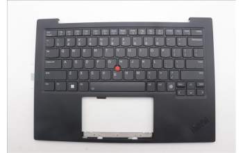 Lenovo 5M11N61125 C-Cover with keyboard,USA English,Deep Black,FingerPrint Reader,WLAN