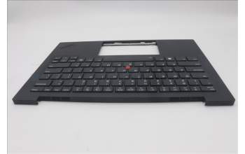Lenovo 5M11N61125 C-Cover with keyboard,USA English,Deep Black,FingerPrint Reader,WLAN