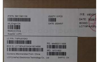 Lenovo 5M11N61130 C-Cover with keyboard,German,Deep Black,FingerPrint Reader,WLAN