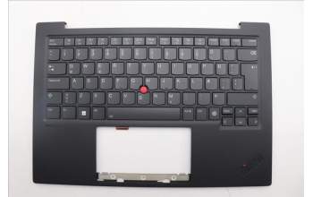Lenovo 5M11N61134 C-Cover with keyboard, Icelandic, Deep Black, FingerPrint Reader, WLAN, UK