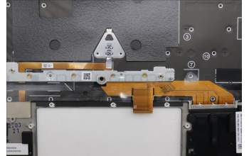 Lenovo 5M11N61134 C-Cover with keyboard, Icelandic, Deep Black, FingerPrint Reader, WLAN, UK