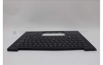 Lenovo 5M11N61135 C-Cover with keyboard, Italian, Deep Black, FingerPrint Reader, WLAN, UK