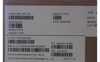 Lenovo 5M11N61146 C-Cover with keyboard, Swedish/Finnish, Deep Black, FingerPrint Reader, WLAN, UK