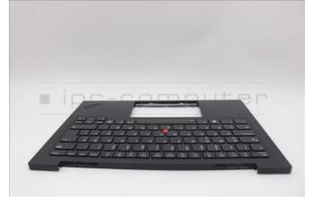 Lenovo 5M11N61150 C-Cover with keyboard, Turkish, Deep Black, FingerPrint Reader, WLAN, UK