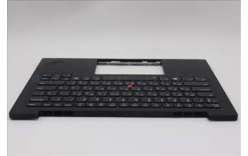 Lenovo 5M11N61153 C-Cover with keyboard, Ukraine, Deep Black, FingerPrint Reader, WLAN, US