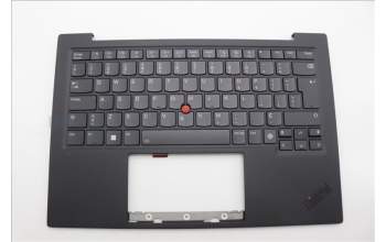 Lenovo 5M11N61154 C-Cover with keyboard, Canadian French 058, Deep Black, FingerPrint Reader, WWAN, UK