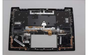 Lenovo 5M11N61163 C-Cover with keyboard, Estonian, Deep Black, FingerPrint Reader, WWAN, UK