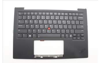 Lenovo 5M11N61164 C-Cover with keyboard, US English Euro, Deep Black, FingerPrint Reader, WWAN, US