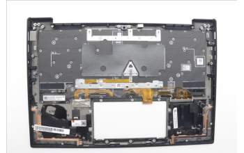 Lenovo 5M11N61164 C-Cover with keyboard, US English Euro, Deep Black, FingerPrint Reader, WWAN, US