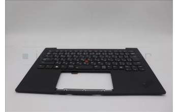 Lenovo 5M11N61173 C-Cover with keyboard, Japanese, Deep Black, FingerPrint Reader, WWAN, JP