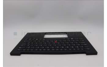 Lenovo 5M11N61194 C-Cover with keyboard, Brazil Portuguese, Deep Black, FingerPrint Reader, WWAN, UK