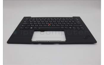 Lenovo 5M11N61195 C-Cover with keyboard, Bulgarian, Deep Black, FingerPrint Reader, WWAN, UK