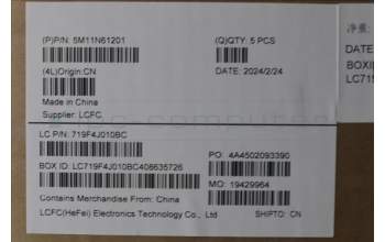 Lenovo 5M11N61201 MECH_ASM GRP_KBD_BZL_EURO ENG_WW_DB_LTN