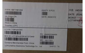 Lenovo 5M11N61204 MECH_ASM GRP_KBD_BZL_GER_WW_DB_LTN