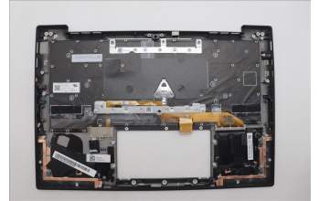 Lenovo 5M11N61205 C-Cover with keyboard, Greek, Deep Black, FingerPrint Reader, WWAN, US