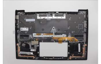 Lenovo 5M11N61206 C-Cover with keyboard, Hebrew, Deep Black, FingerPrint Reader, WWAN, US