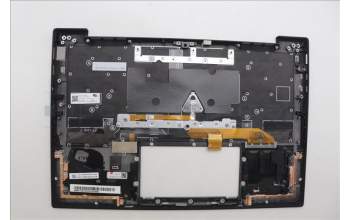 Lenovo 5M11N61207 C-Cover with keyboard, Hungarian, Deep Black, FingerPrint Reader, WWAN, UK