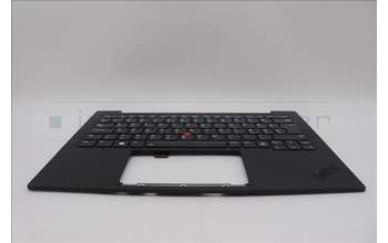 Lenovo 5M11N61207 C-Cover with keyboard, Hungarian, Deep Black, FingerPrint Reader, WWAN, UK