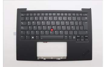 Lenovo 5M11N61212 C-Cover with keyboard, Spanish LA, Deep Black, FingerPrint Reader, WWAN, UK