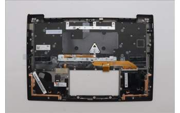 Lenovo 5M11N61212 C-Cover with keyboard, Spanish LA, Deep Black, FingerPrint Reader, WWAN, UK