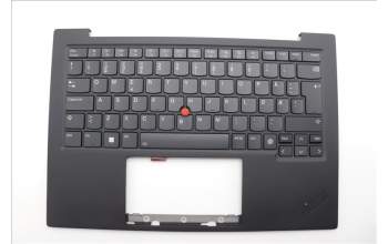 Lenovo 5M11N61214 C-Cover with keyboard, Norwegian, Deep Black, FingerPrint Reader, WWAN, UK