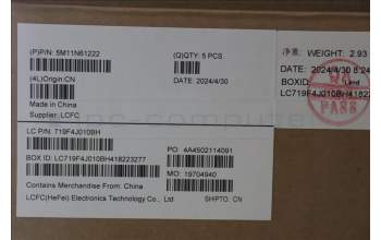 Lenovo 5M11N61222 MECH_ASM GRP_KBD_BZL_TC_WW_DB_LTN