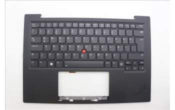 Lenovo 5M11N61224 C-Cover with keyboard, Turkish, Deep Black, FingerPrint Reader, WWAN, UK