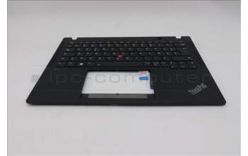 Lenovo 5M11N89418 C-Cover with keyboard, French, Black, Backlight, US