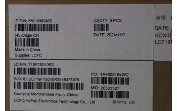 Lenovo 5M11N89420 C-Cover with keyboard, Canadian French English, Black, Backlight, UK